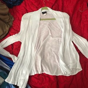 White long sleeve cardigan